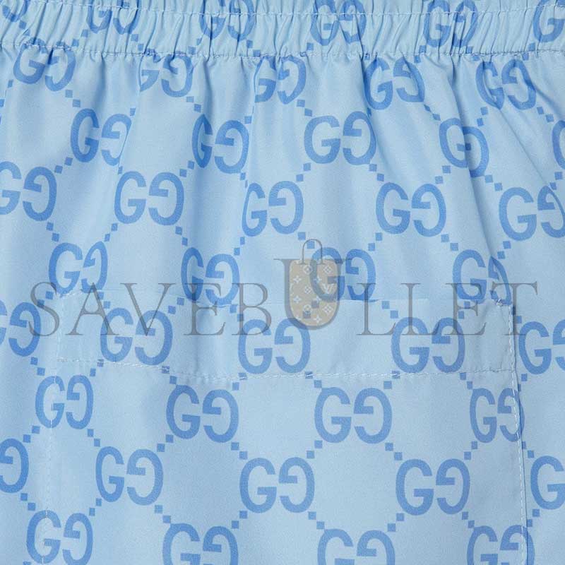 Gvc*1 printed poplin tech swim shorts 815602